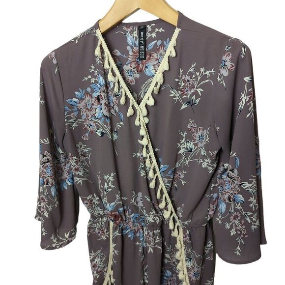 Lord & Taylor Design Lab Floral Pompom Romper - Picture 4 of 5